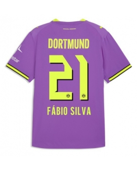 Borussia Dortmund Fabio Silva #21 Maglia Gara Terza Repliche 2026-27 Maniche Corte Borussia Dortmund Fabio Silva #21 Maglia Gara Terza Repliche 2026-27 Maniche Corte